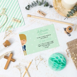 Invitación Niño Horizontal Invitación Niño Horizontal