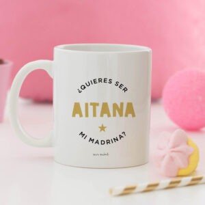 Taza ¿Quieres ser mi madrina?
