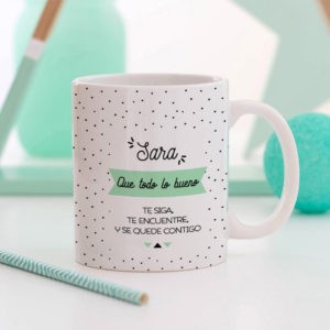 Taza puntos navidad